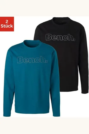 Bench Langarmshirt (2-tlg) mit Bench. Print vorn