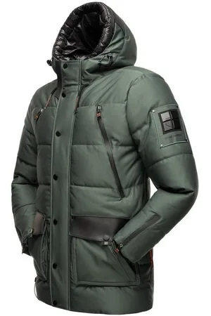 Stone Harbour Winterjacke Mitjaa Warm gefütterter Herren Wintermantel mit doppelter Kapuze