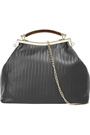 Cluty Henkeltasche, echt Leder, Made in Italy