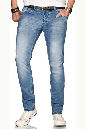 Alessandro Salvarini Straight-Jeans ASElia mit fein strukturiertem Jeansstoff und 2% Elasthan - Verkäufer: Golden Brands