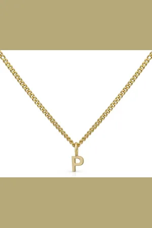 Orolino Kette mit Anhänger Gold 375 mit Anhänger 42/45cm lang Buchstabe P