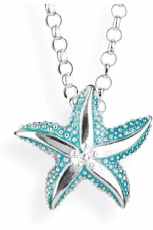 HEARTBREAKER Kettenanhänger Anhänger Seestern Silber / Brandlack LD SL 32 BU - Verkäufer: Schmuck-Uhren-Trends