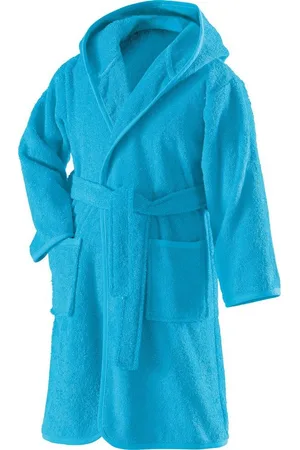Erwin Müller Kinderbademantel Kinder-Bademantel mit Kapuze, Rückenlänge: 65 cm, Frottier, mit Kapuze, default, Walk-Frottier Uni - Verkäufer:
