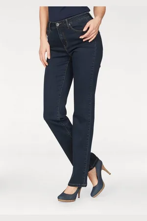 ARIZONA Gerade Jeans Curve-Collection hohe Leibhöhe, rinsed Waschung, cleaner Look