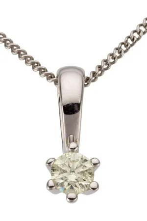 Firetti Kettenanhänger Schmuck Geschenk Gold 750 Halsschmuck Anhänger Halskette Solitär, mit Brillant in Krappenfassung