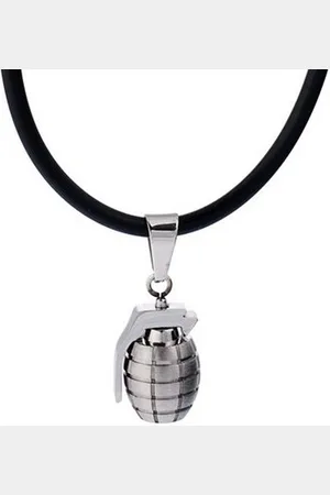 DonDon Kette mit Anhänger Lederkette Halskette 50 cm (1-tlg), Herren-Halskette mit Lederband, maskuline Anhänger, im Samtbeutel - Verkäufer: urban-styles