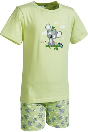 Erwin Müller Pyjama Kinder-Shorty Single-Jersey gemustert - Verkäufer: