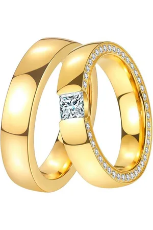 DOOSTI Trauring Schmuck Geschenk Edelstahl Trauring Ehering Partnerring LIEBE, wahlweise mit oder ohne Zirkonia