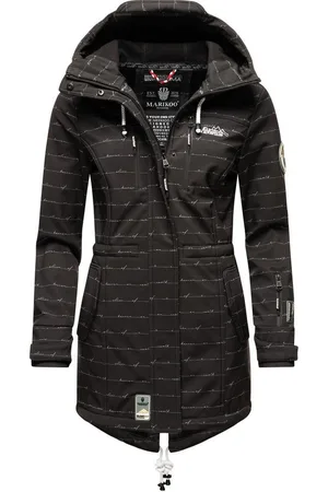 Marikoo Funktionsmantel Zimtzicke Wasserdichter Softshell Parka mit Kapuze