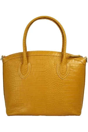 Cluty Henkeltasche, echt Leder, Made in Italy