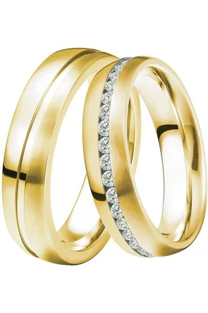 DOOSTI Trauring Schmuck Geschenk Silber 925 Trauring Ehering Partnerring LIEBE, wahlweise mit oder ohne Zirkonia