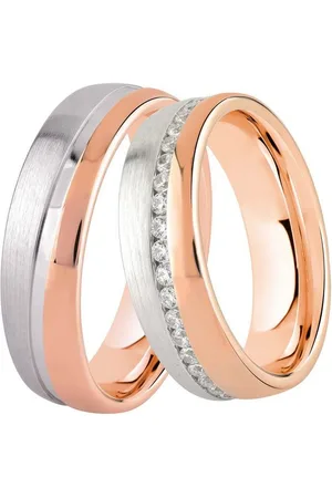 DOOSTI Trauring Schmuck Geschenk Silber 925 Trauring Ehering Partnerring LIEBE, wahlweise mit oder ohne Zirkonia