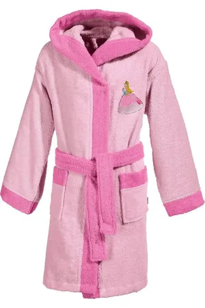 Erwin Müller Kinderbademantel Kinder-Bademantel mit Kapuze, Rückenlänge: 65 cm, Frottier, mit Kapuze, default, Walk-Frottier Uni - Verkäufer: