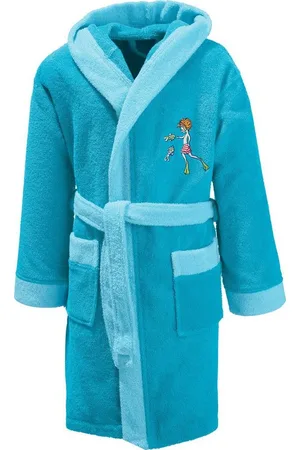 Erwin Müller Kinderbademantel Kinder-Bademantel mit Kapuze, Rückenlänge: 67 cm, Frottier, mit Kapuze, default, Walk-Frottier Uni - Verkäufer: