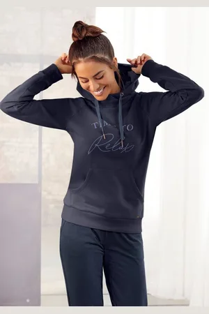Lascana Kapuzensweatshirt mit Frontschriftzug, Loungeanzug, Hoodie