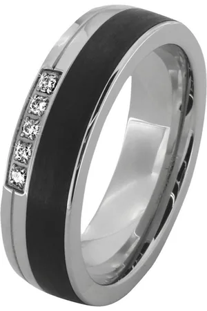 DOOSTI Trauring Schmuck Geschenk Edelstahl Trauring Ehering Partnerring LIEBE, Made in Germany, wahlweise mit oder ohne Zirkonia
