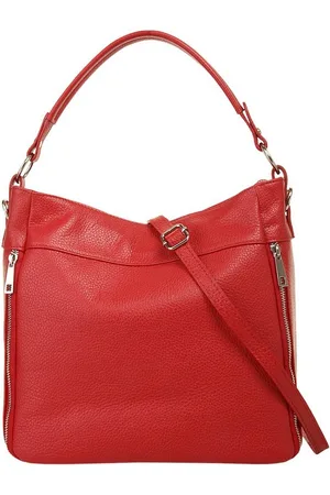 Cluty Henkeltasche, echt Leder, Made in Italy