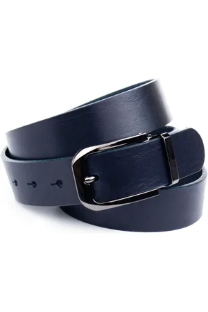 Anthoni Crown Ledergürtel 3,5 cm breiter Casual-Vollledergürtel