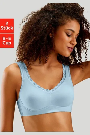Petite Fleur Soft-BH (Packung, 2 Stück) ohne Bügel, mit Spitzenkante