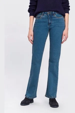 ARIZONA Bootcut-Jeans Comfort-Fit ausgestellte Beinform, mit Eingrifftaschen, High-Waist