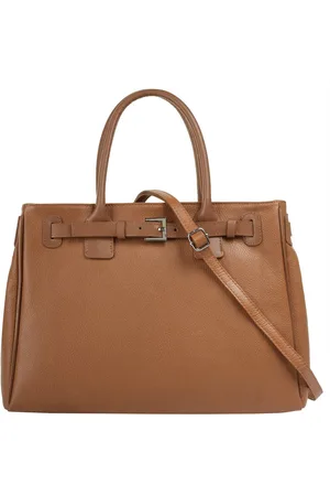 Cluty Henkeltasche, echt Leder, Made in Italy