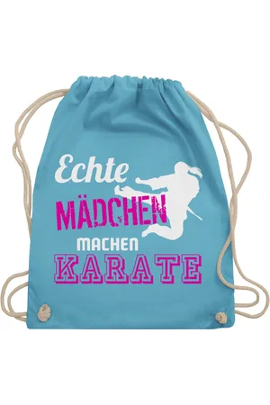 Shirtracer Turnbeutel Echte Mädchen machen Karate, Kampfsport - Verkäufer: