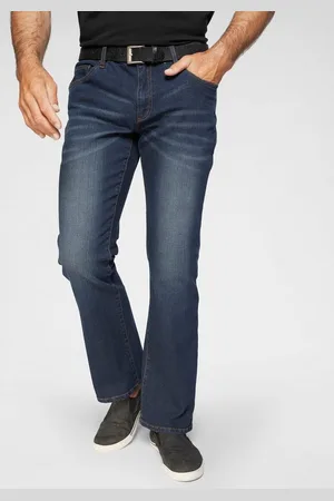 ARIZONA Bootcut-Jeans Mike ausgestelltes Bein, niedrige Leibhöhe, Stretch-Qualität