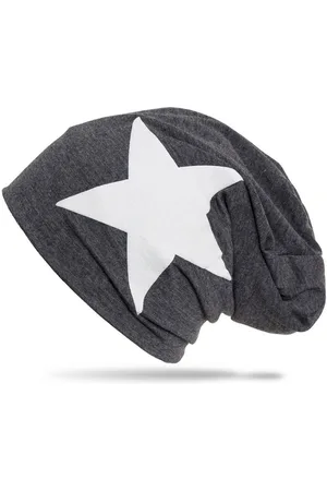 CASPAR Beanie MU069 klassiche leichte Unisex Mütze mit Stern Print - Verkäufer: & SIKORA