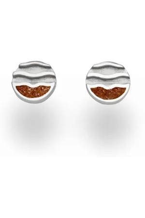 DUR Ohrring-Set Schmuck: Ohrring, Ohrstecker "Strandwellen", mit Bernstein, O5249 - Verkäufer: Strandsandschmuck