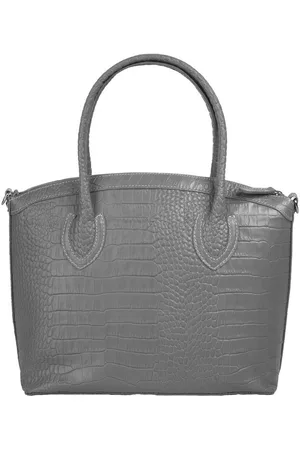Cluty Henkeltasche, echt Leder, Made in Italy