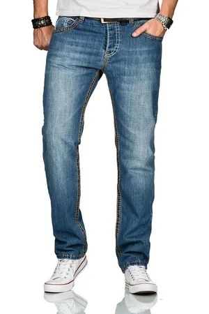 Alessandro Salvarini Straight-Jeans ASMatteo mit dicken Nähten - Verkäufer: Golden Brands