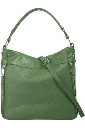 Cluty Henkeltasche, echt Leder, Made in Italy