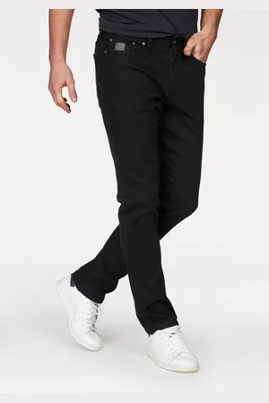 Bruno Banani Straight-Jeans Hutch gerade Beinform, teilweise mit modischen Destroyed-Effekten