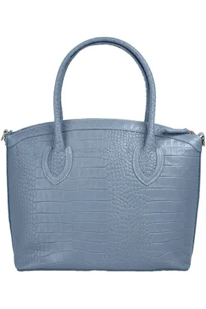 Cluty Henkeltasche, echt Leder, Made in Italy