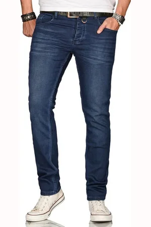 Alessandro Salvarini Straight-Jeans ASElia mit fein strukturiertem Jeansstoff und 2% Elasthan - Verkäufer: Golden Brands
