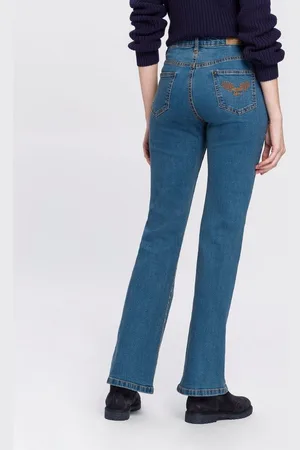 ARIZONA Bootcut-Jeans Comfort-Fit ausgestellte Beinform, mit Eingrifftaschen, High-Waist