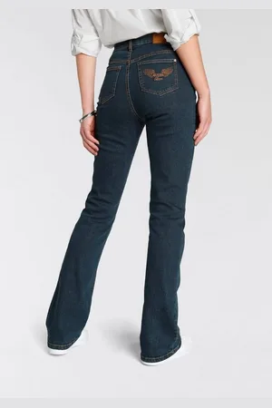 ARIZONA Bootcut-Jeans Comfort-Fit ausgestellte Beinform, mit Eingrifftaschen, High-Waist