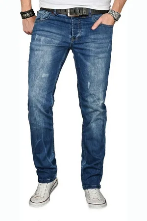 Alessandro Salvarini Straight-Jeans ASGenova Stretch mit Elasthan - Verkäufer: Golden Brands