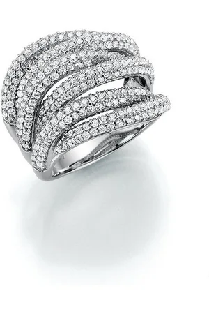 Giorgio Martello Silberring mit weißen Zirkonia, Silber 925