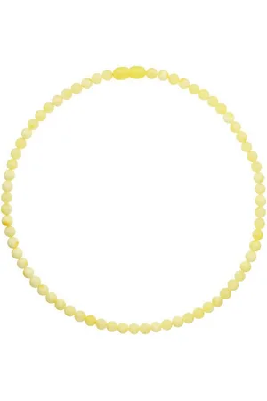 Ostsee-Schmuck Kette ohne Anhänger - Kugel 6 mm - Bernstein -, (1-tlg) - Verkäufer: