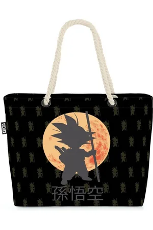 Void Strandtasche (1-tlg), Goku Moon Shopper Son Roshi Dragon Saiyajin Ball Vegeta Mond - Verkäufer: style3