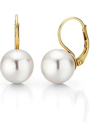 Firetti Paar Ohrhänger Schmuck Geschenk Gold 375 Ohrschmuck Patentbrisur Perle, Made in Germany - mit Süßwasserzuchtperle