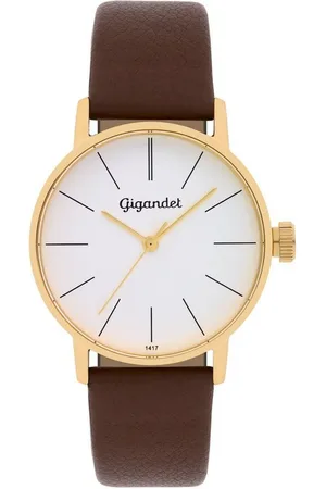 Gigandet Quarzuhr Minimalism, Mineralglas, schlicht, Lederarmband - Verkäufer: