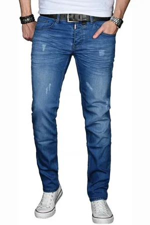 Alessandro Salvarini Straight-Jeans ASMinero Slim Fit Jeans mit 2% Elasthan - Verkäufer: Golden Brands