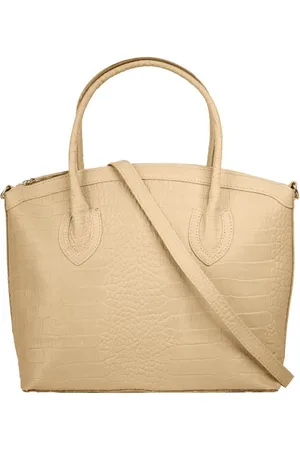 Cluty Henkeltasche, echt Leder, Made in Italy