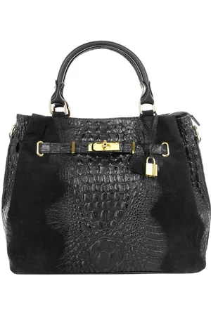 Cluty Henkeltasche, echt Leder, Made in Italy