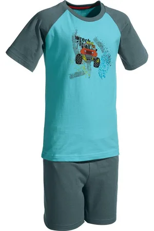 Erwin Müller Pyjama Kinder-Shorty (2 tlg) Single-Jersey gemustert - Verkäufer: