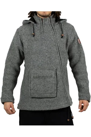 Kunst und Magie Kapuzenstrickjacke Kunst & Magie Unisex Strick- Wolljacke abnehmbare Zipfelkapuze Abnehmbare Kapuze - Verkäufer: