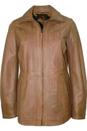 Mark Maddox Lederjacke - Damen Lederjacke Lammnappa dattel - Verkäufer: Lederjacken24