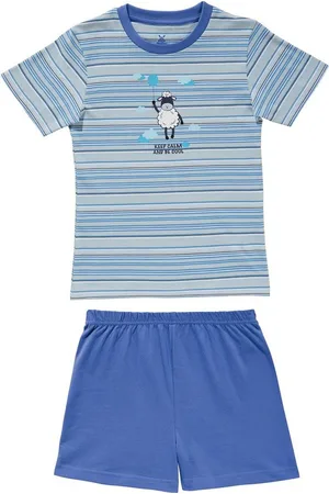 Erwin Müller Pyjama Kinder-Shorty Single-Jersey Streifen - Verkäufer: